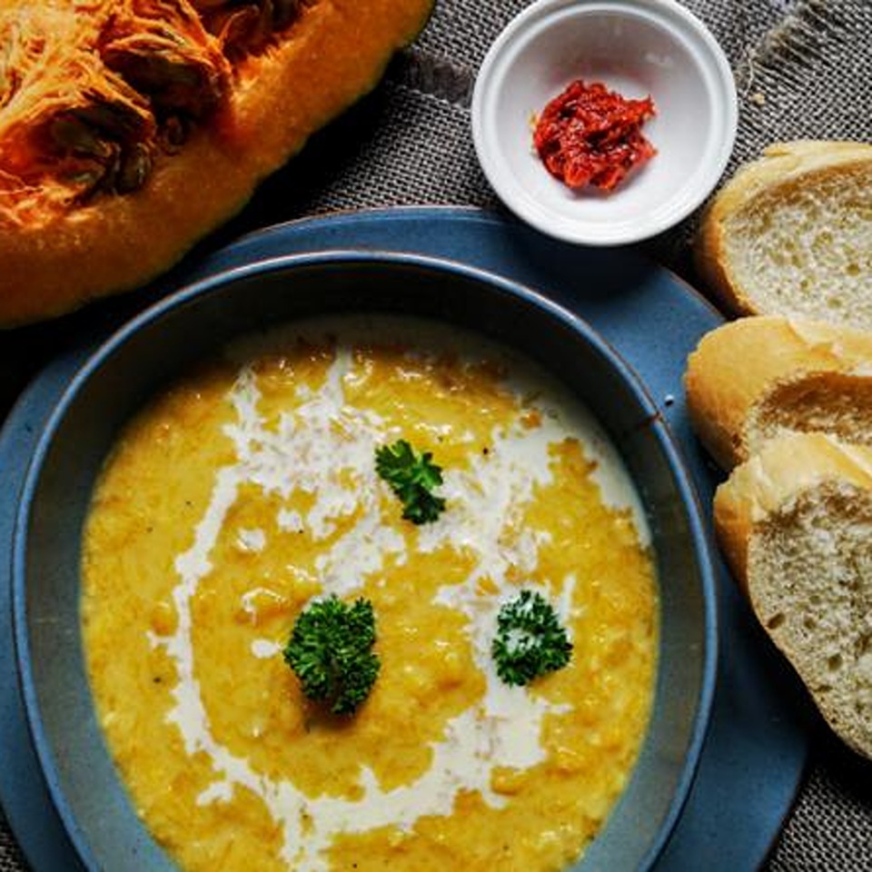 Soupe au potiron et au maïs (one pot)